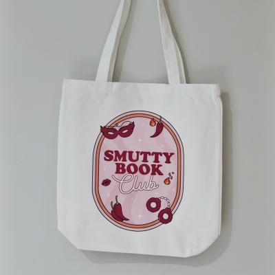 Smutty Book Club Library Tote Bag