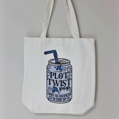 Plot Twist Fizzy Drink Library Tote Bag