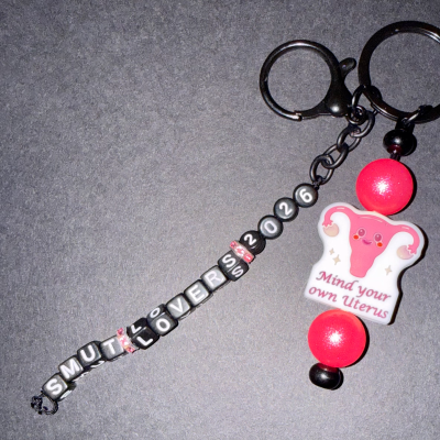 Mind your own Uterus Keychain