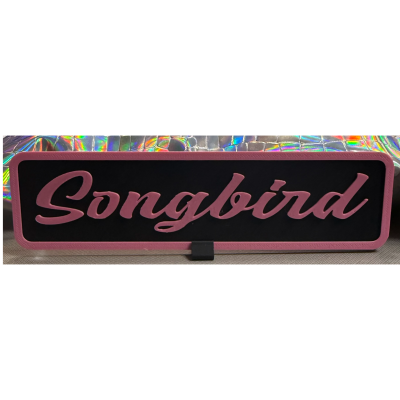 Songbird Bookshelf Sign (Songbird)