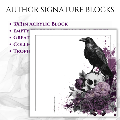 3"x3" Author Signature Block (#27 Raven)