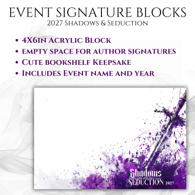 Shadows 4"x6" Event Signature Block (#4 Sword)