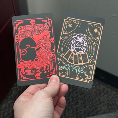 Red Flag Peen Tarot Card