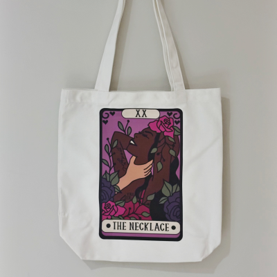 The Necklace Tarot Card Library Tote Bag