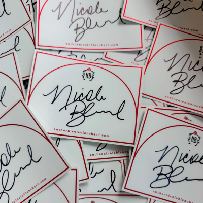 Signed Red Foil Book Plate