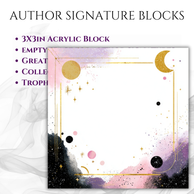 3"x3" Author Signature Block (#22 Celestial)
