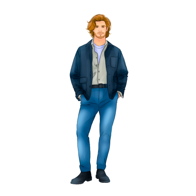 Full Character Sticker - Caleb