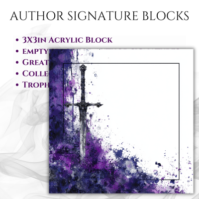 3"x3" Author Signature Block (#13 Sword)