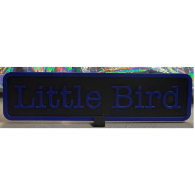 Little Bird Bookshelf Sign (The Devil's Wrath)