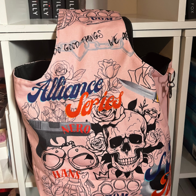 Cotton Canvas Bucket Book Bag - SJ Tilly in Pink