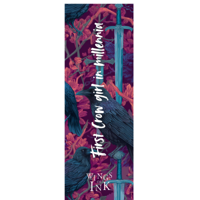 Wings of Ink Bookmark "First Crow girl in millennia"