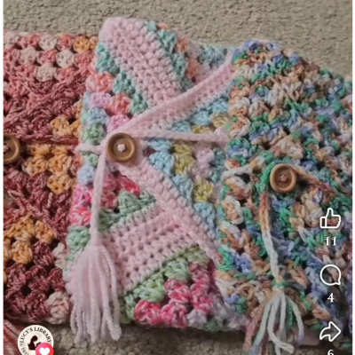 Emily's Crafts & Crochet Book Sleeve