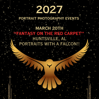 Your Portrait taken with a Falcon @ Fantasy on the Red Carpet 2027