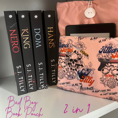 2 IN 1 BAD BOY Book Pouch - Pink