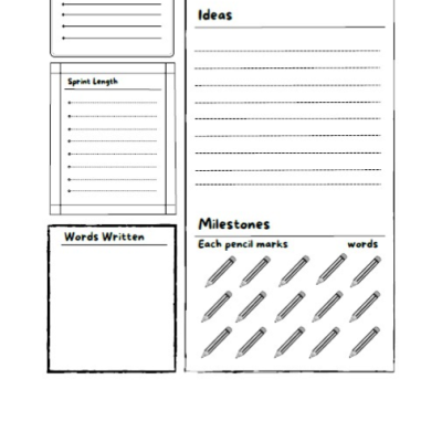 Word count planner