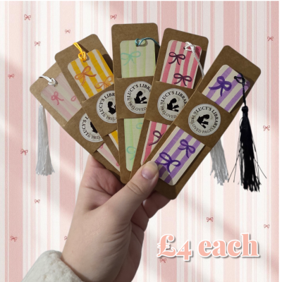Handpainted Bow Design Bookmark (Copy)