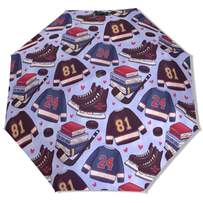 Hockey romance rivalry bookish umbrella