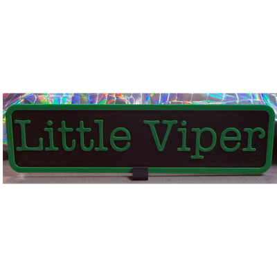 Little Viper Bookshelf Sign (Arrow)