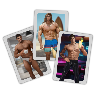 Rut Bar double sided pin up card set
