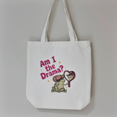 Am I The Drama Library Tote Bag