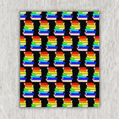 Pride Book Stack Blanket