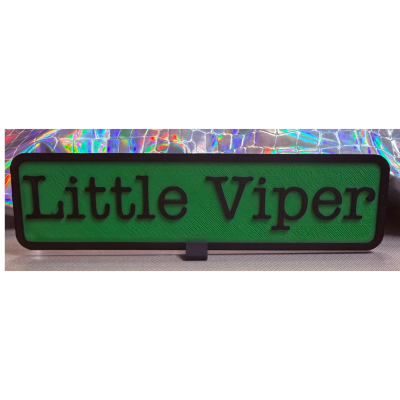 Little Viper Bookshelf Sign (Arrow)