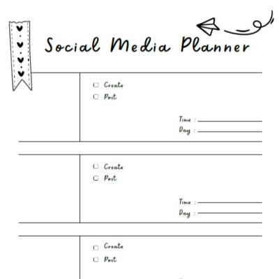 Author daily planner