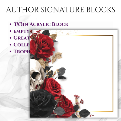 3"x3" Author Signature Block (#3 Skull)
