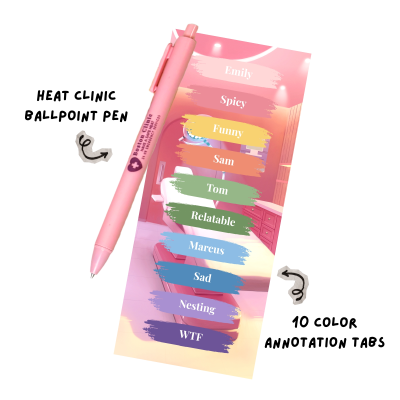 Heat Clinic annotation tab and pen set