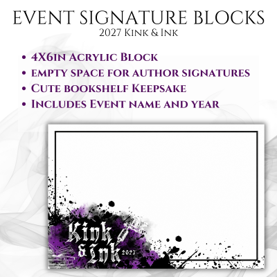 Kink & Ink 4"x6" Event Signature Block (#2 Ink Frame)