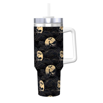 40 oz travel mug night dragons bookish romantasy