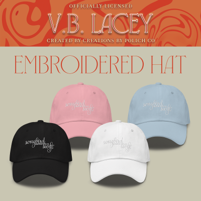 Breathe With Me Embroidered Hat - VB Lacey - By the Flames of Her Fury