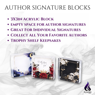 3"x3" Author Signature Block (#9 Crown-Flowers)