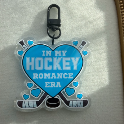 Hockey Romance Keyring
