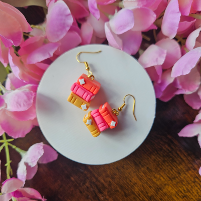 Fiction Fest Colours Book Stack Earrings
