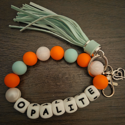 Friendship Bracelet Keychain Wristlet
