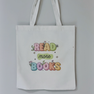 Read More Books Library Tote Bag
