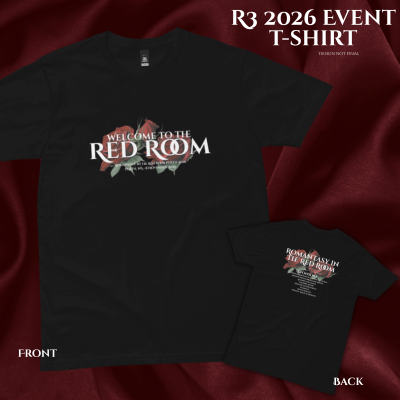 Romantasy in the Red Room 2026 Event T-Shirt