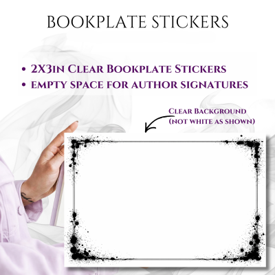 Bookplate Sticker 2"x3"  (#15 Splatter)