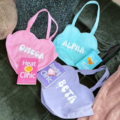 Omegaverse Candy Heart Tote Bag