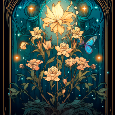 Two Twisted Crowns Foil Art Print