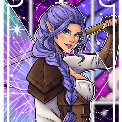 Elyria Lightbreaker Foil Art Print