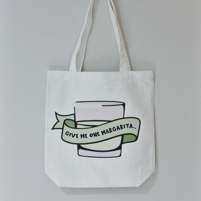 Give Me One Margarita Library Tote Bag