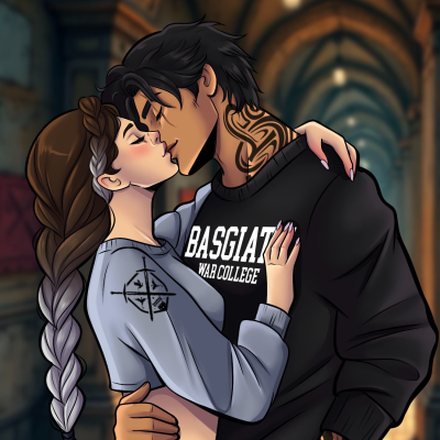 Violet and Xaden Art Print