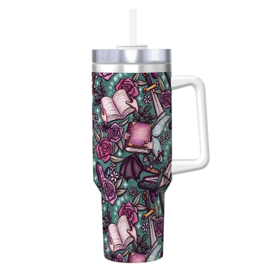 40 oz travel mug Faerie fae smut romantasy fantasy reader