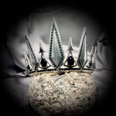 Tiara - Silver and Black Gothic style