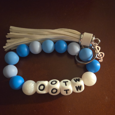 Friendship Bracelet Keychain Wristlet