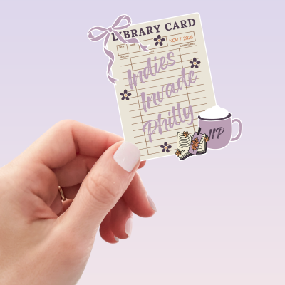 Vinyl Sticker - IIP Library Card