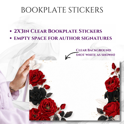 Bookplate Sticker 2"x3"  (#28 Flowers)