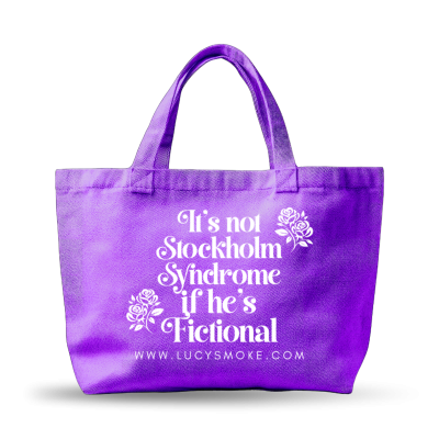 Bookish Tote (Purple Metallic)